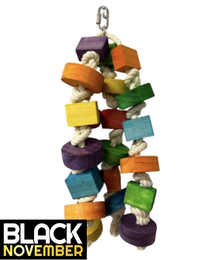 9 X Parrot Toy Pack - African Grey, Amazon, Cockatoo, Macaw Etc - RRP £148.91 - Pack 5